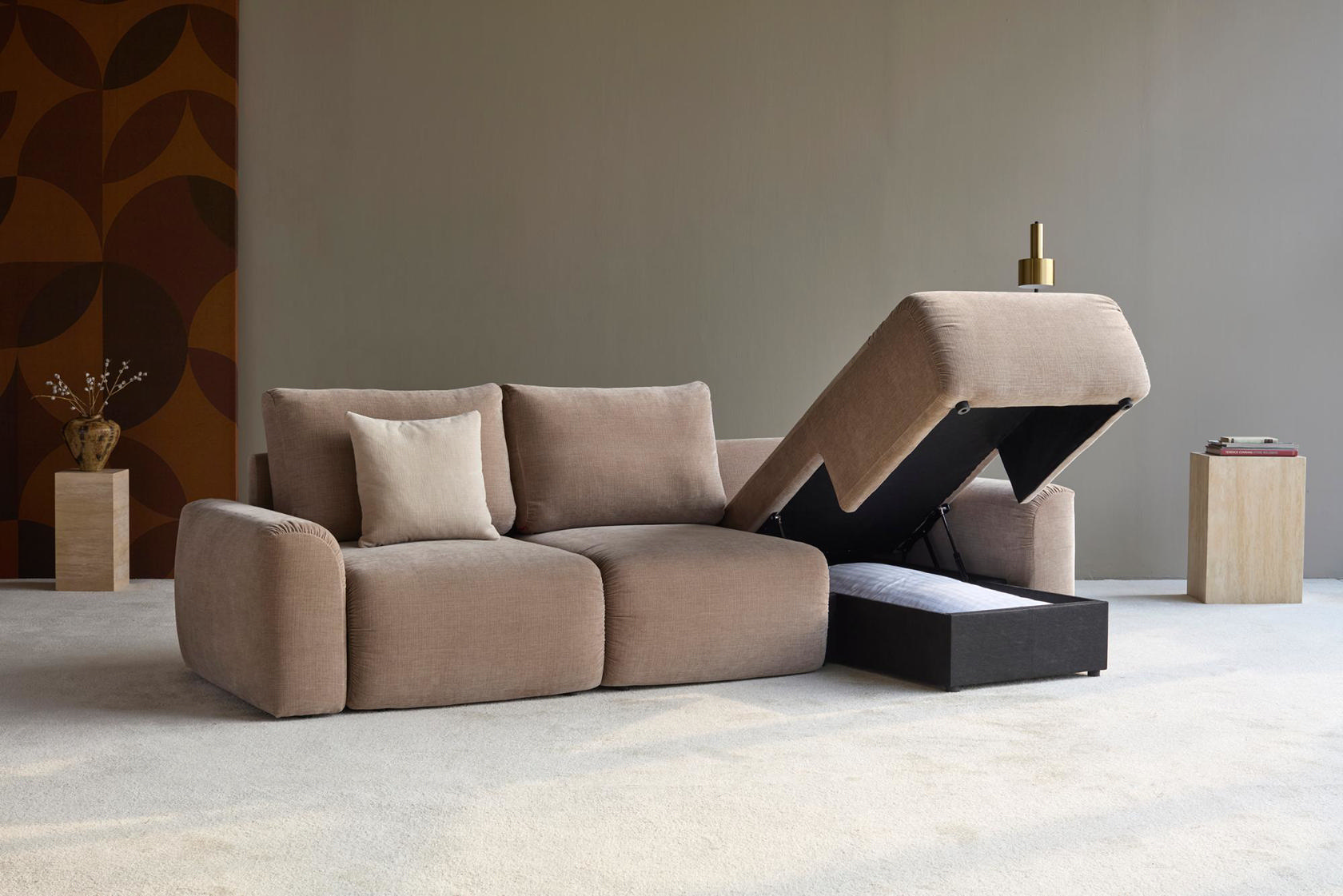 Innovation Living sofa bed opened into a bed
