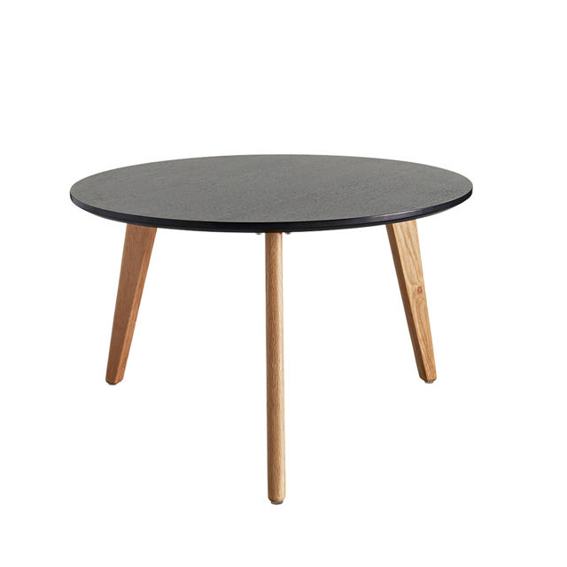 Nordic Table Ø70 Black Oak Veneer
