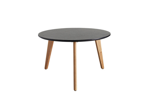 Nordic Table Ø70 Black Oak Veneer